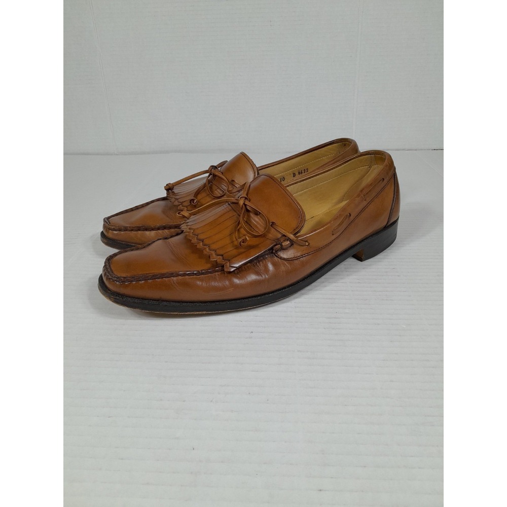 Allen Edmonds CambellKiltie Loafer   Chestnut Tan Leather Men Sz 10 D USA Made
